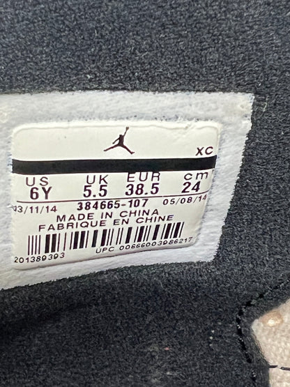 【中古品】【レディース】 NIKE ナイキ AIR JORDAN 6 RETRO BG SPORT BLUE 384665-107 エアジョーダン6 レトロ BG スポーツブルー スニーカー 靴 166-260822-YS-20-hon サイズ：24 カラー：ホワイト 万代Net店
