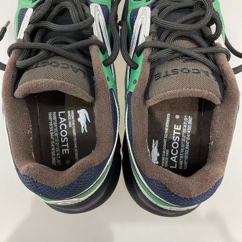 【中古品】【メンズ】 LACOSTE ラコステ スニーカー L003 2K24 1 SMA 箱無し 本体のみ 162-260429-SS-13-iwa サイズ：26.5cm カラー：グリーン ネイビー 万代Net店