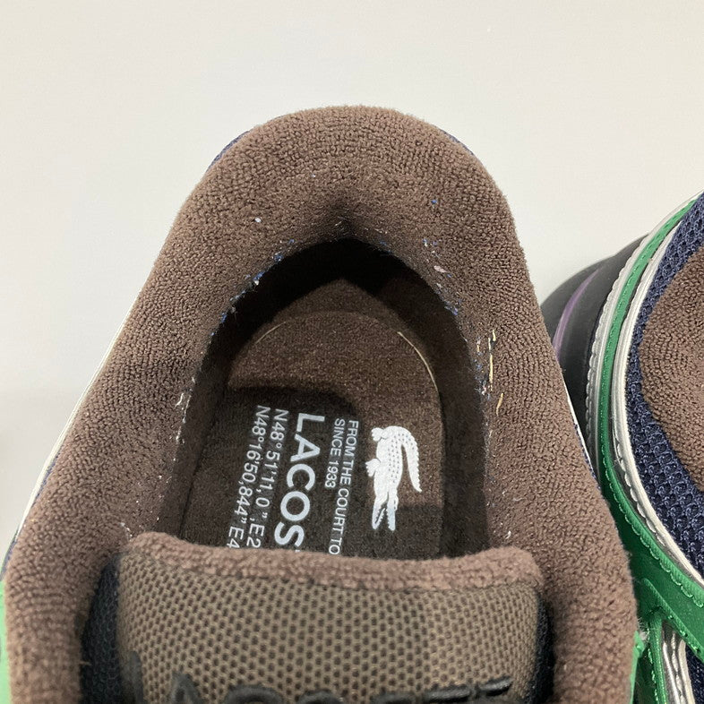 【中古品】【メンズ】 LACOSTE ラコステ スニーカー L003 2K24 1 SMA 箱無し 本体のみ 162-260429-SS-13-iwa サイズ：26.5cm カラー：グリーン ネイビー 万代Net店