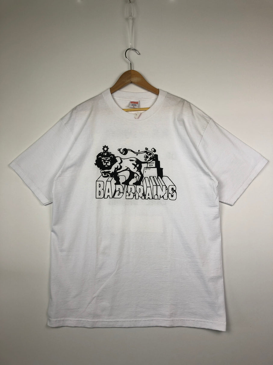 【中古品】【メンズ】 SUPREME シュプリーム 08SS BAD BRAINS LOGO TEE バッドブレインズ ロゴ Tシャツ 半袖 トップス 149-260607-SH-02-hon サイズ：XL カラー：ホワイト 万代Net店