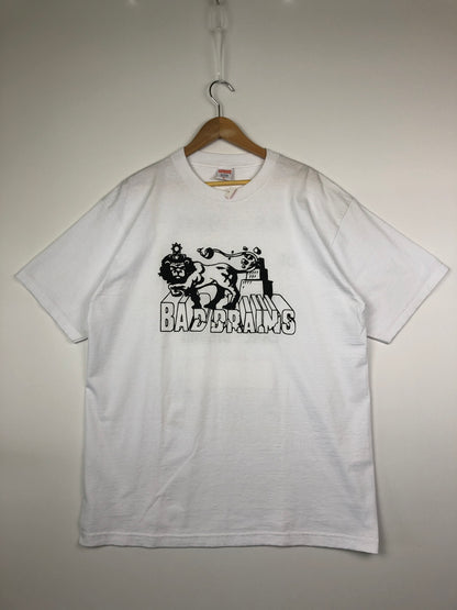 【中古品】【メンズ】 SUPREME シュプリーム 08SS BAD BRAINS LOGO TEE バッドブレインズ ロゴ Tシャツ 半袖 トップス 149-260607-SH-02-hon サイズ：XL カラー：ホワイト 万代Net店