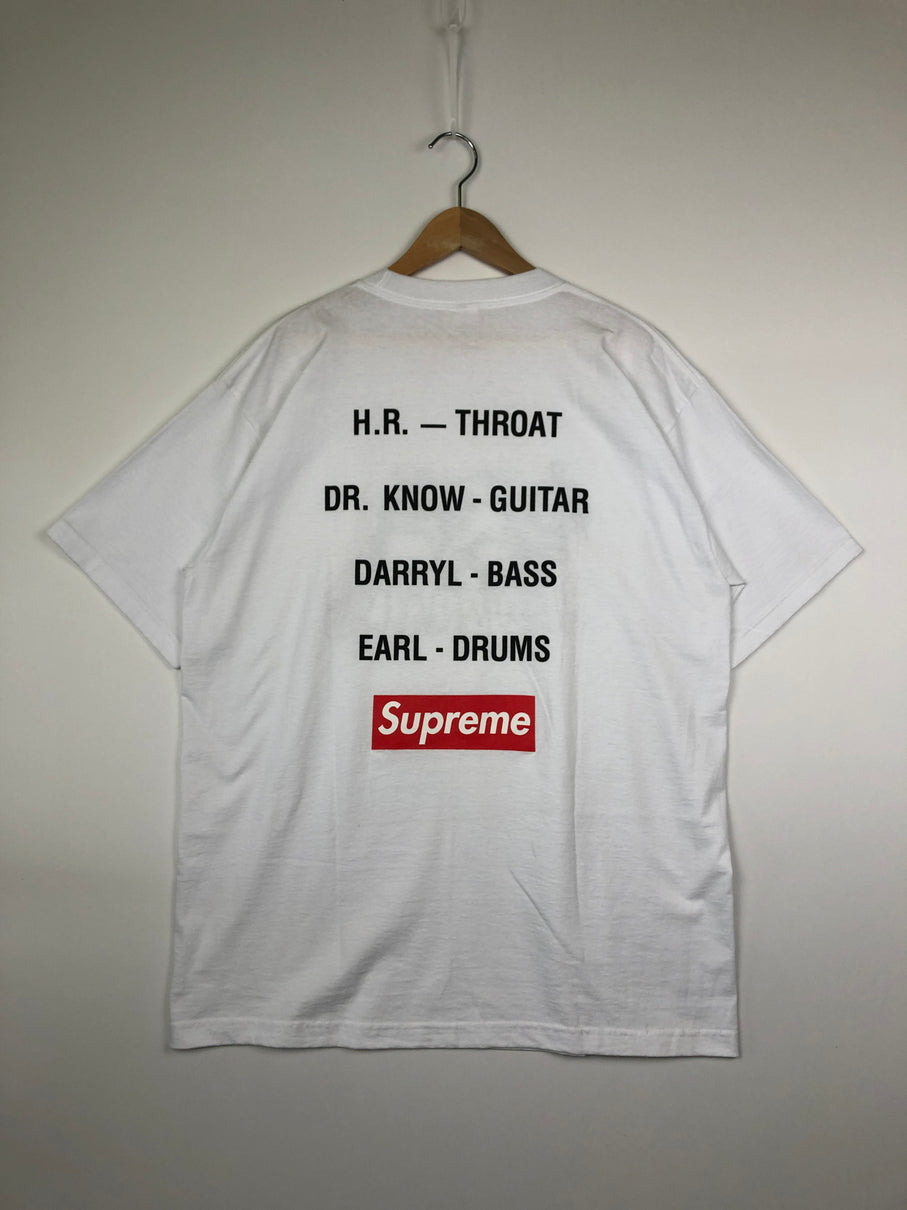 【中古品】【メンズ】 SUPREME シュプリーム 08SS BAD BRAINS LOGO TEE バッドブレインズ ロゴ Tシャツ 半袖 トップス 149-260607-SH-02-hon サイズ：XL カラー：ホワイト 万代Net店