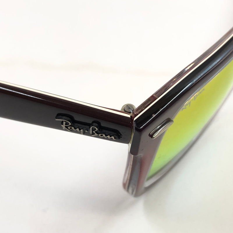 【中古品】【メンズ/レディース】 RAY-BAN レイバン ORIGINAL WAYFARER CLASSIC SUNGLASSES RB2140-F 1200 オリジナル ウェイファーラー クラシック サングラス アイウェア 203-260722-hn-04-fur サイズ：52ロ22 150 カラー：バーガンディ / ピンク 万代Net店
