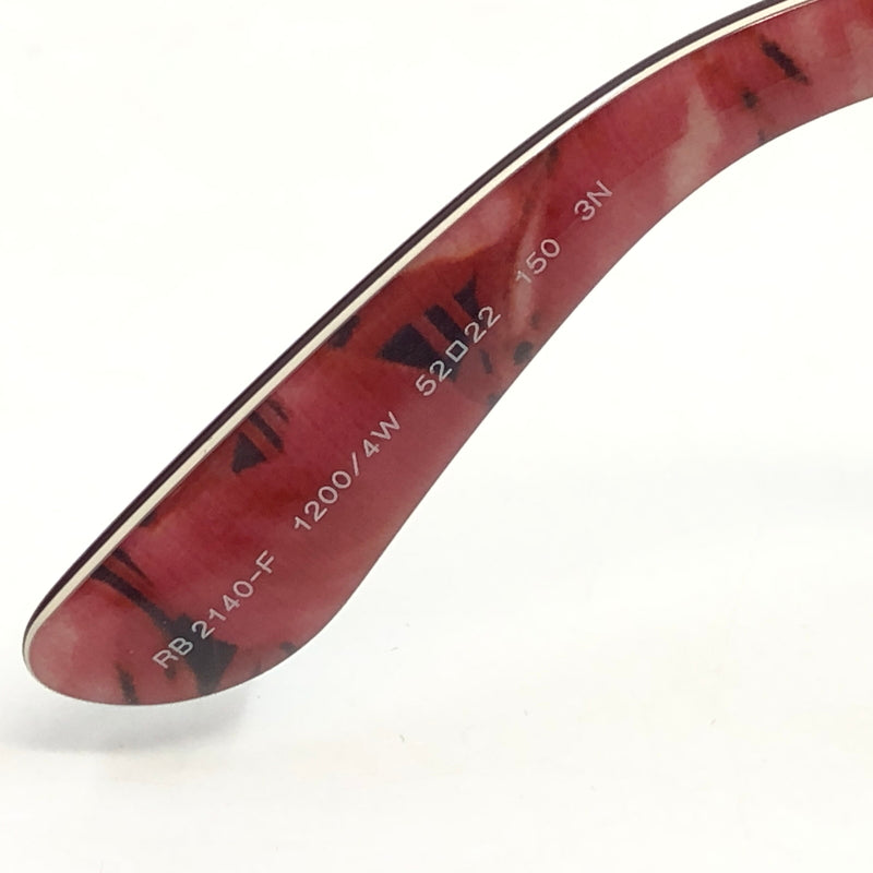 【中古品】【メンズ/レディース】 RAY-BAN レイバン ORIGINAL WAYFARER CLASSIC SUNGLASSES RB2140-F 1200 オリジナル ウェイファーラー クラシック サングラス アイウェア 203-260722-hn-04-fur サイズ：52ロ22 150 カラー：バーガンディ / ピンク 万代Net店