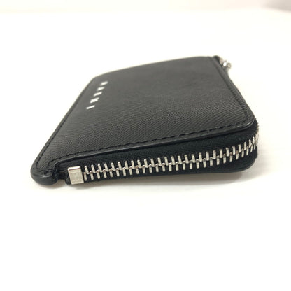 【中古美品】【メンズ】 MARNI マルニ 小銭入れ コイン カード ホルダー 1ファスナー コンパートメント ケース  ロゴ PFMI0036L0LV520 COIN CARD HOLDER 200-231227-tk-2-tei カラー：ブラック 万代Net店