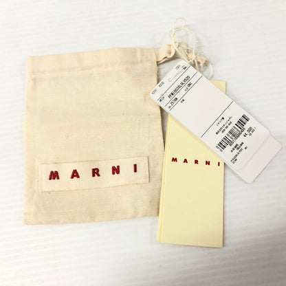 【中古美品】【メンズ】 MARNI マルニ 小銭入れ コイン カード ホルダー 1ファスナー コンパートメント ケース  ロゴ PFMI0036L0LV520 COIN CARD HOLDER 200-231227-tk-2-tei カラー：ブラック 万代Net店