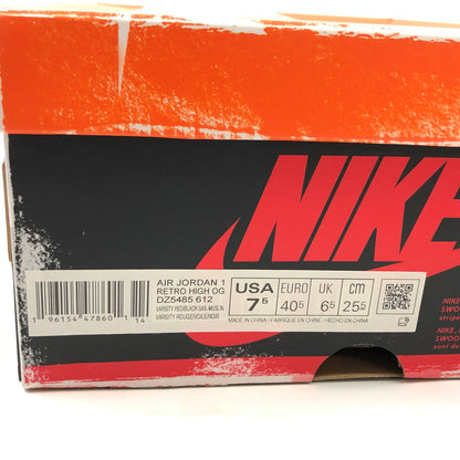 【中古品】【メンズ/レディース】 NIKE ナイキ AIR JORDAN1 HIGH OG "LOST & FOUND/CHICAGO" DZ5485-612 エアジョーダン1 ハイ OG ロスト&ファウンド/シカゴ スニーカー シューズ 靴 160-260722-hn-05-fur サイズ：25.5cm US7.5 カラー：レッド/ホワイト/ブラック 万代Net店