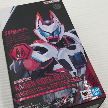 【中古美品】 S.H.Figuarts 仮面ライダーギーツ レーザーブーストフォーム＆ブーストフォームマークII 開封済み 箱ヤケあり 042-260706-ti-09-tagh 万代Net店