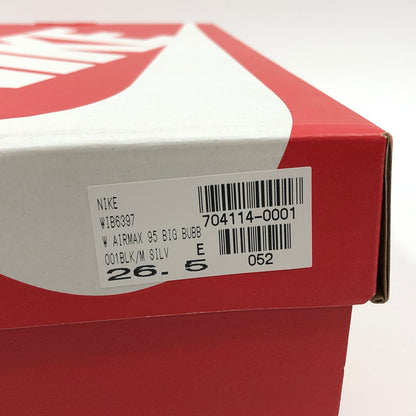 【中古美品】【メンズ】 NIKE ナイキ WOMEN’S AIR MAX 95 OG BIG BUBBLE IB6397-001 ウィメンズ エアマックス95 OG ビッグバブル スニーカー シューズ 靴 160-260504-hn-03-fur サイズ：26.5cm US9.5 カラー：ブラック 万代Net店
