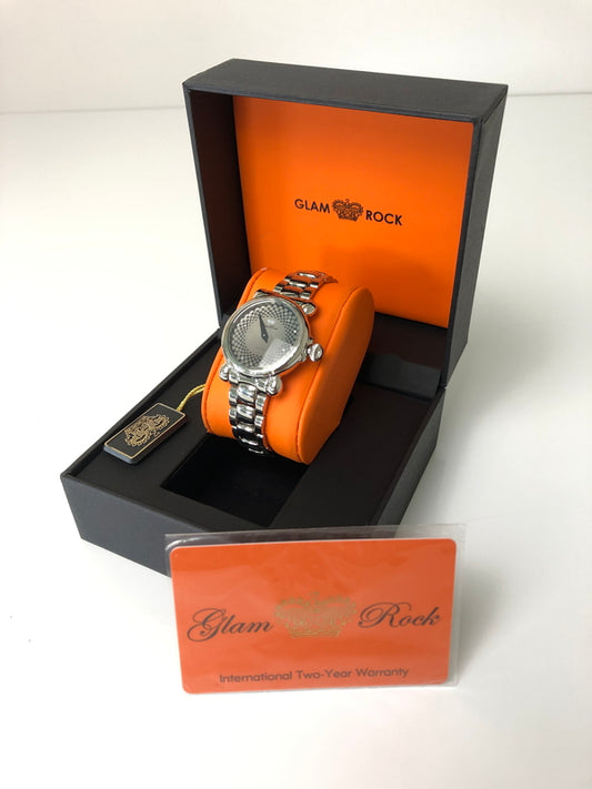 【中古品】【レディース】 GLAM ROCK グラムロック QUARTZ WRIST WATCH GR28054 クォーツ リストウォッチ 腕時計 197-260607-SH-14-hon カラー：シルバー 万代Net店