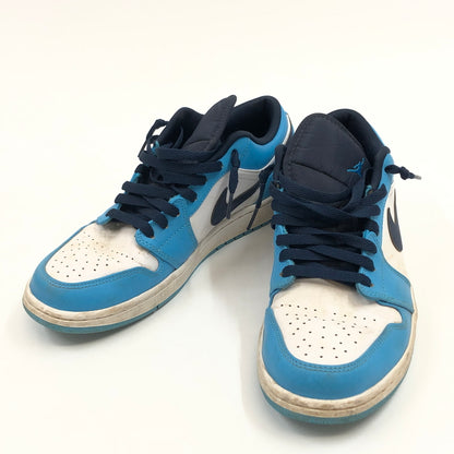 【現状渡し品】【メンズ】 NIKE ナイキ AIR JORDAN 1 LOW "UNIVERSITY BLUE" 553558-144 エアジョーダン1 ロー ユニバーシティ ブルー スニーカー シューズ 靴 160-260722-hn-07-fur サイズ：27.0cm US9 カラー：ブルー/ホワイト/ブラック 万代Net店