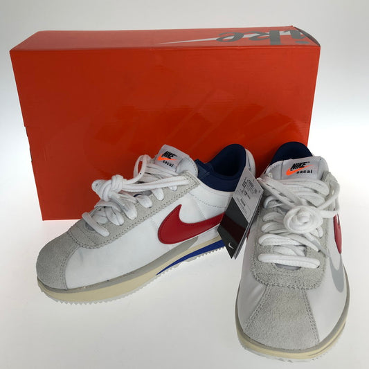 【中古美品】【メンズ】 NIKE ナイキ ×SACAI DQ0581-100 ZOOM CORTEZ 靴 スニーカー WHITE RED BLUE  160-241215-SY-02-iwa サイズ：28.5cm カラー：White × University Red 万代Net店