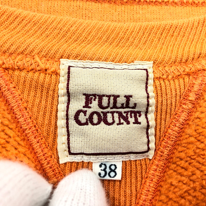 【中古品】【メンズ】 FULLCOUNT フルカウント "FIND FUCT FULLCOUNT" SWEATSHIRT 両Vガセット スウェットシャツ トレーナー 長袖 トップス 145-261015-hn-02-fur サイズ：38 カラー：オレンジ 万代Net店