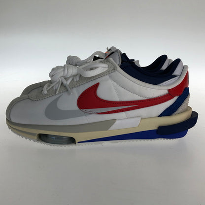 【中古美品】【メンズ】 NIKE ナイキ ×SACAI DQ0581-100 ZOOM CORTEZ 靴 スニーカー WHITE RED BLUE  160-241215-SY-02-iwa サイズ：28.5cm カラー：White × University Red 万代Net店