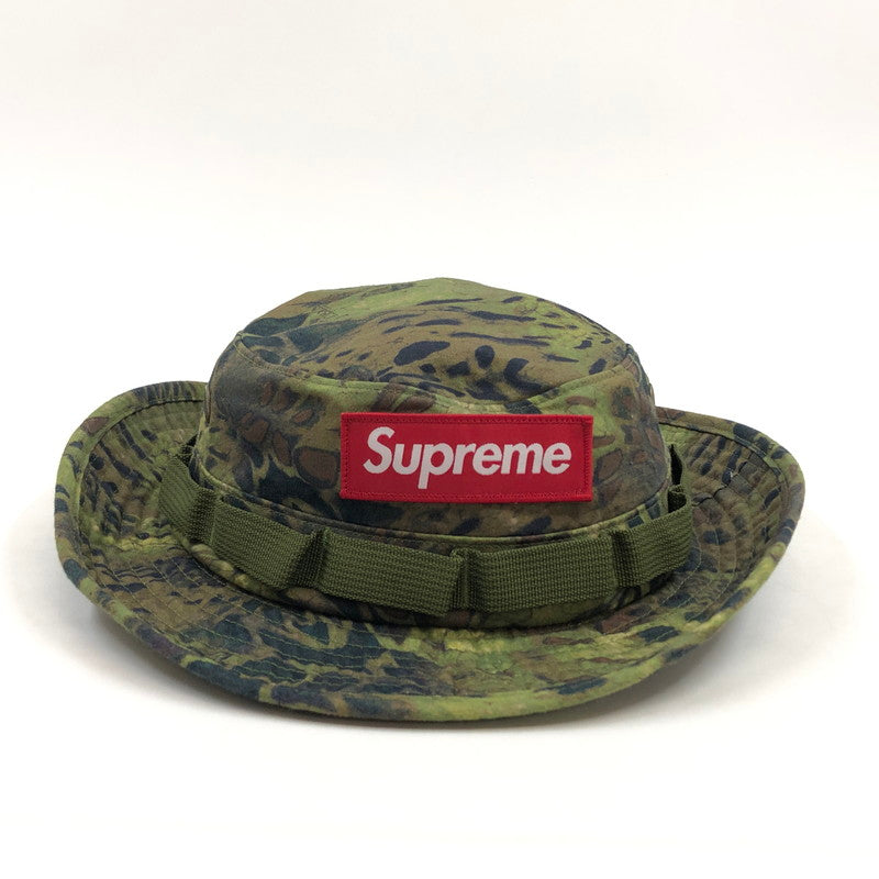 【中古品】【メンズ/レディース】 SUPREME シュプリーム 22SS MILITARY BOONIE "OLIVE PRYM1 CAMO" ミリタリー ボニー オリーブ プリム カモ ハット 帽子 149-260504-hn-05-fur サイズ：M/L カラー：グリーン系/カモフラージュ 万代Net店
