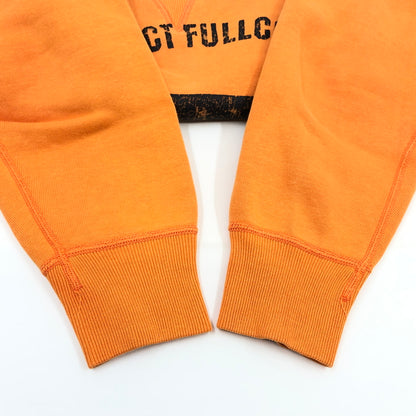 【中古品】【メンズ】 FULLCOUNT フルカウント "FIND FUCT FULLCOUNT" SWEATSHIRT 両Vガセット スウェットシャツ トレーナー 長袖 トップス 145-261015-hn-02-fur サイズ：38 カラー：オレンジ 万代Net店