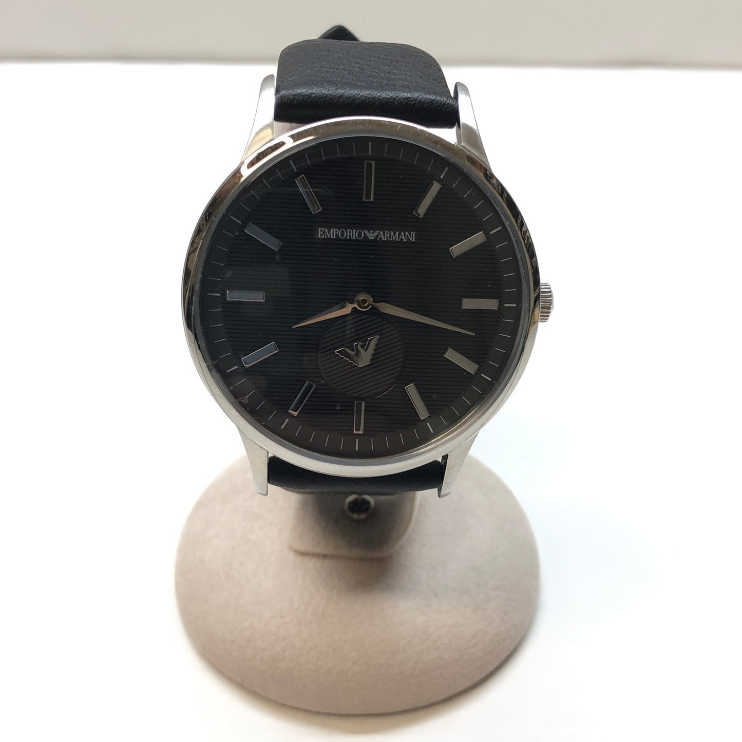 【ジャンク品】【メンズ】 Emporio Armani エンポリオ・アルマーニ AR80039 腕時計 ブレスレット 197-231111-197-231111-hs-2-tom-tom カラー：ブラック クオーツ ブラック文字盤 万代Net店