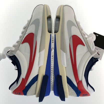 【中古美品】【メンズ】 NIKE ナイキ ×SACAI DQ0581-100 ZOOM CORTEZ 靴 スニーカー WHITE RED BLUE  160-241215-SY-02-iwa サイズ：28.5cm カラー：White × University Red 万代Net店