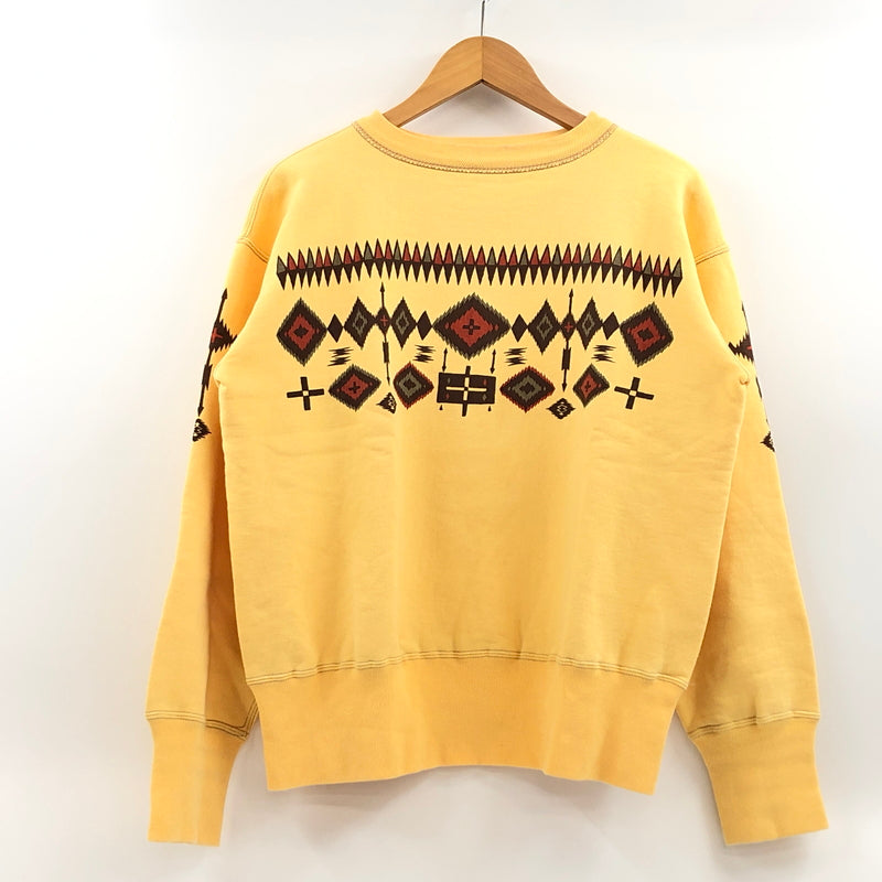 【中古品】【メンズ】 JOE MCCOY'S&CO ジョーマッコイ BALLPARK SWEATSHIRT ボールパーク スウェットシャツ トレーナー 長袖 トップス 145-261015-hn-03-fur サイズ：36 カラー：イエロー 万代Net店