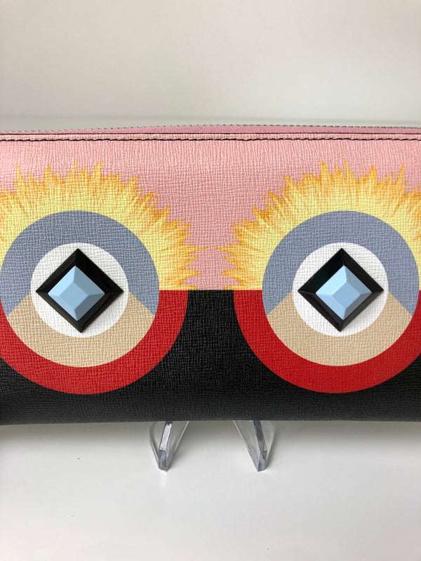 【中古品】【レディース】 FENDI フェンディ バッグ バグズ モンスター ラウンドファスナーウォレット 8M0299 長財布 181-260607-SH-17-hon カラー：マルチカラー 万代Net店