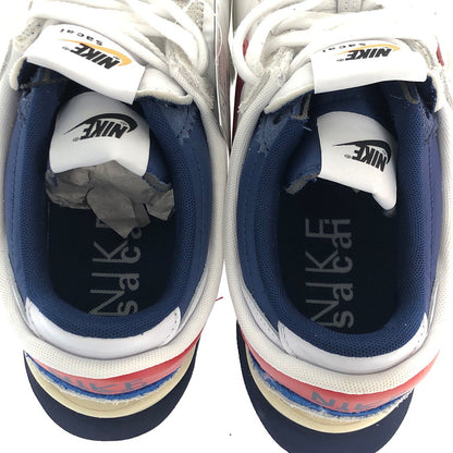 【中古美品】【メンズ】 NIKE ナイキ ×SACAI DQ0581-100 ZOOM CORTEZ 靴 スニーカー WHITE RED BLUE  160-241215-SY-02-iwa サイズ：28.5cm カラー：White × University Red 万代Net店