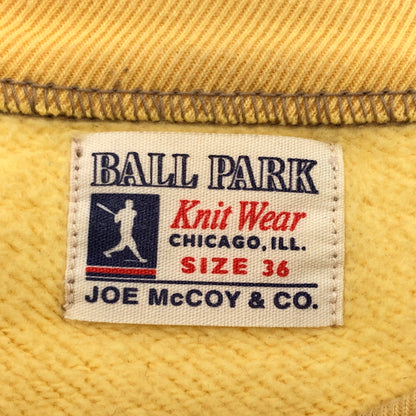【中古品】【メンズ】 JOE MCCOY'S&CO ジョーマッコイ BALLPARK SWEATSHIRT ボールパーク スウェットシャツ トレーナー 長袖 トップス 145-261015-hn-03-fur サイズ：36 カラー：イエロー 万代Net店