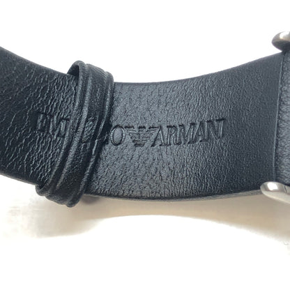 【ジャンク品】【メンズ】 Emporio Armani エンポリオ・アルマーニ AR80039 腕時計 ブレスレット 197-231111-197-231111-hs-2-tom-tom カラー：ブラック クオーツ ブラック文字盤 万代Net店