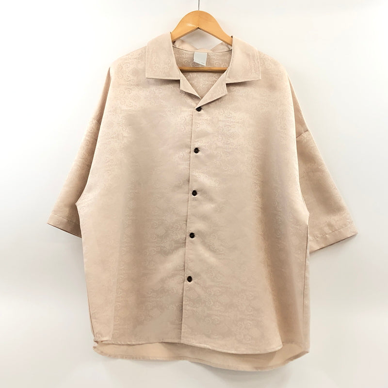 【中古品】【メンズ】 CASPER JOHN キャスパージョン S/S SHIRT CJACI012002 総柄 半袖シャツ カジュアルシャツ トップス 147-260722-hn-08-fur サイズ：M カラー：ベージュ系 万代Net店