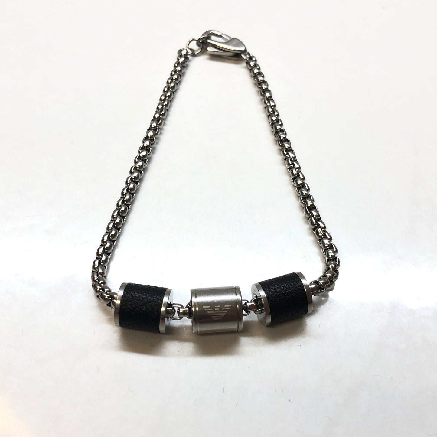 【ジャンク品】【メンズ】 Emporio Armani エンポリオ・アルマーニ AR80039 腕時計 ブレスレット 197-231111-197-231111-hs-2-tom-tom カラー：ブラック クオーツ ブラック文字盤 万代Net店