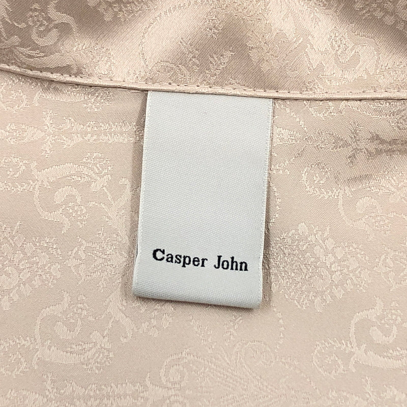【中古品】【メンズ】 CASPER JOHN キャスパージョン S/S SHIRT CJACI012002 総柄 半袖シャツ カジュアルシャツ トップス 147-260722-hn-08-fur サイズ：M カラー：ベージュ系 万代Net店