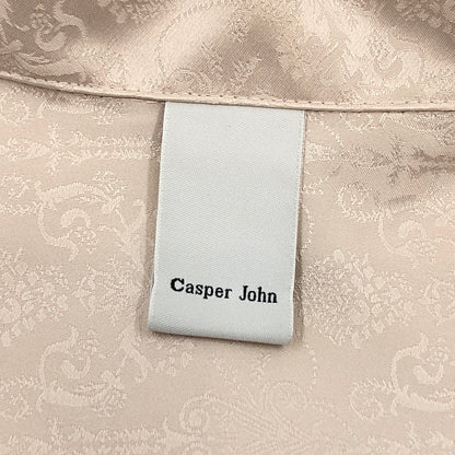 【中古品】【メンズ】 CASPER JOHN キャスパージョン S/S SHIRT CJACI012002 総柄 半袖シャツ カジュアルシャツ トップス 147-260722-hn-08-fur サイズ：M カラー：ベージュ系 万代Net店
