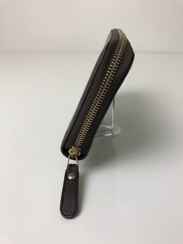 【中古品】【メンズ/レディース】 GUCCI グッチ マイクログッチシマ ラウンドファスナー ロングウォレット 449391 長財布 181-260607-SH-16-hon カラー：ブラウン 万代Net店