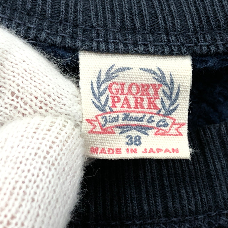 【現状渡し品】【メンズ】 THE FLAT HEAD ザフラットヘッド "EASTERN TRADITIONAL" SWEATSHIRT スウェットシャツ トレーナー 長袖 トップス 145-261015-hn-04-fur サイズ：38 カラー：ネイビー 万代Net店