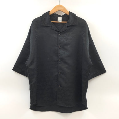 【中古品】【メンズ】 CASPER JOHN キャスパージョン S/S SHIRT CJACI012002 総柄 半袖シャツ カジュアルシャツ トップス 147-260722-hn-09-fur サイズ：M カラー：ブラック 万代Net店