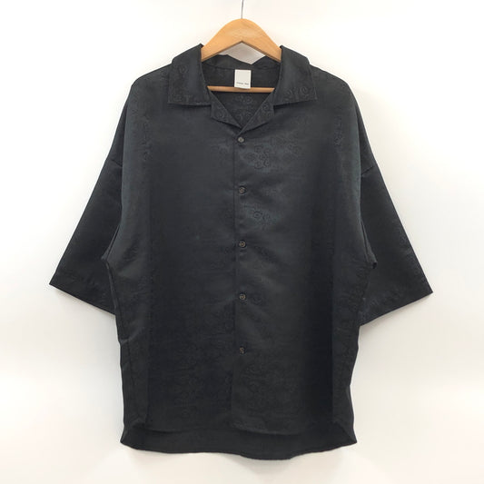 【中古品】【メンズ】 CASPER JOHN キャスパージョン S/S SHIRT CJACI012002 総柄 半袖シャツ カジュアルシャツ トップス 147-260722-hn-09-fur サイズ：M カラー：ブラック 万代Net店
