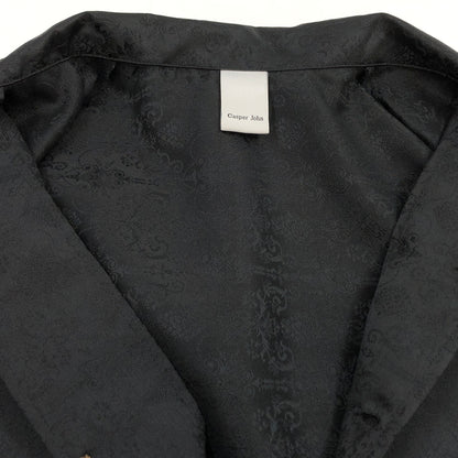 【中古品】【メンズ】 CASPER JOHN キャスパージョン S/S SHIRT CJACI012002 総柄 半袖シャツ カジュアルシャツ トップス 147-260722-hn-09-fur サイズ：M カラー：ブラック 万代Net店