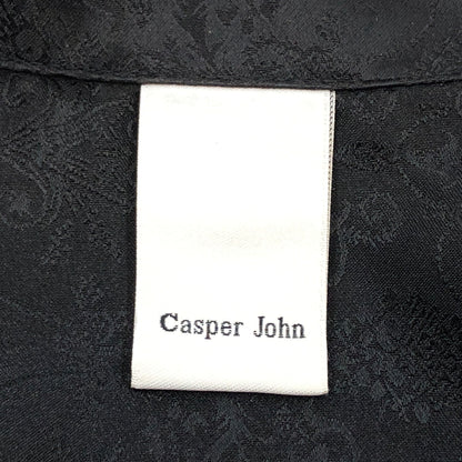 【中古品】【メンズ】 CASPER JOHN キャスパージョン S/S SHIRT CJACI012002 総柄 半袖シャツ カジュアルシャツ トップス 147-260722-hn-09-fur サイズ：M カラー：ブラック 万代Net店