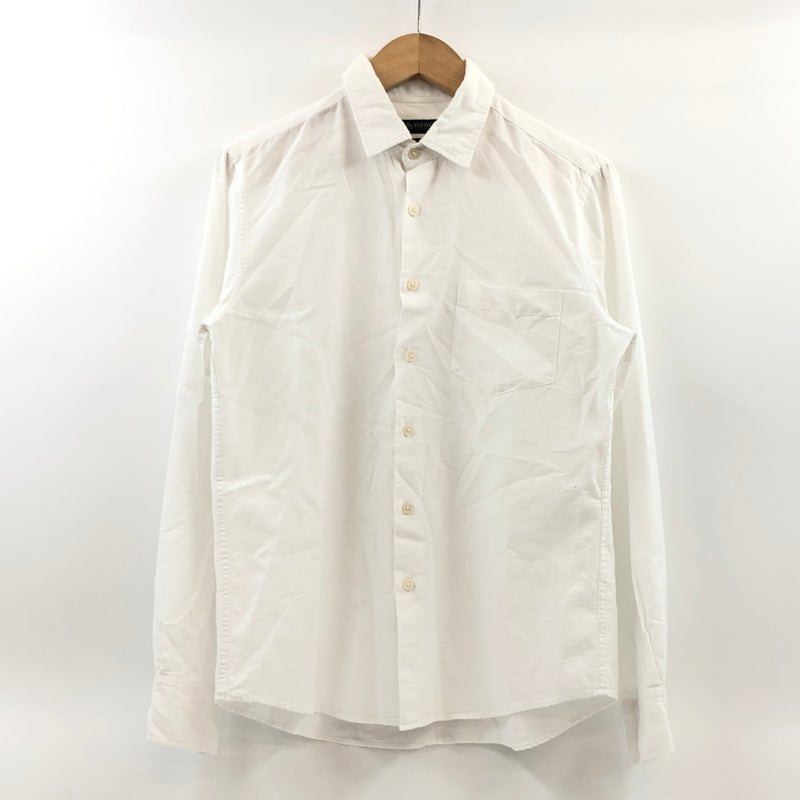 【中古品】【メンズ】 NANO UNIVERSE ナノユニバース FRENCH LINEN L/S SHIRT フレンチリネン 長袖シャツ カジュアルシャツ トップス 147-260722-hn-10-fur サイズ：S カラー：ホワイト 万代Net店