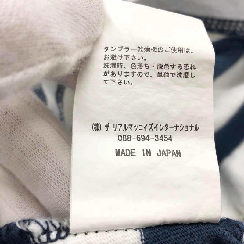 【現状渡し品】【メンズ】 The REAL McCOY'S ザリアルマッコイズ S/S Tee ショートスリーブ Tシャツ 半袖 トップス 145-250525-hn-03-fur サイズ：38 カラー：ネイビー/ホワイト 万代Net店