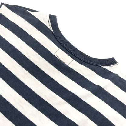 【現状渡し品】【メンズ】 The REAL McCOY'S ザリアルマッコイズ S/S Tee ショートスリーブ Tシャツ 半袖 トップス 145-250525-hn-03-fur サイズ：38 カラー：ネイビー/ホワイト 万代Net店