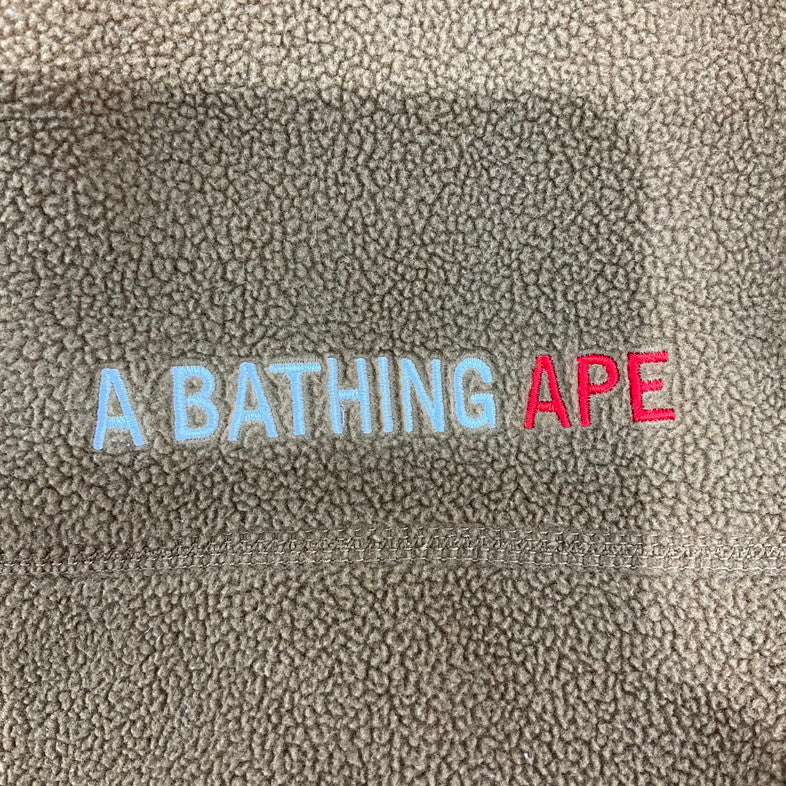 【中古品】【メンズ】 A BATHING APE アベイシングエイプ フリースジャケット 147-260501-SS-05-iwa サイズ：XL カラー：ブラウン 万代Net店