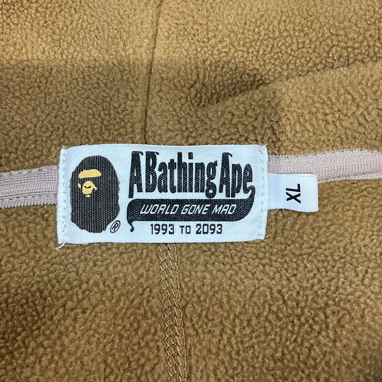 【中古品】【メンズ】 A BATHING APE アベイシングエイプ フリースジャケット 147-260501-SS-05-iwa サイズ：XL カラー：ブラウン 万代Net店
