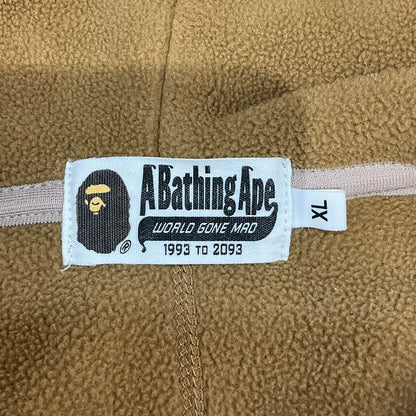 【中古品】【メンズ】 A BATHING APE アベイシングエイプ フリースジャケット 147-260501-SS-05-iwa サイズ：XL カラー：ブラウン 万代Net店