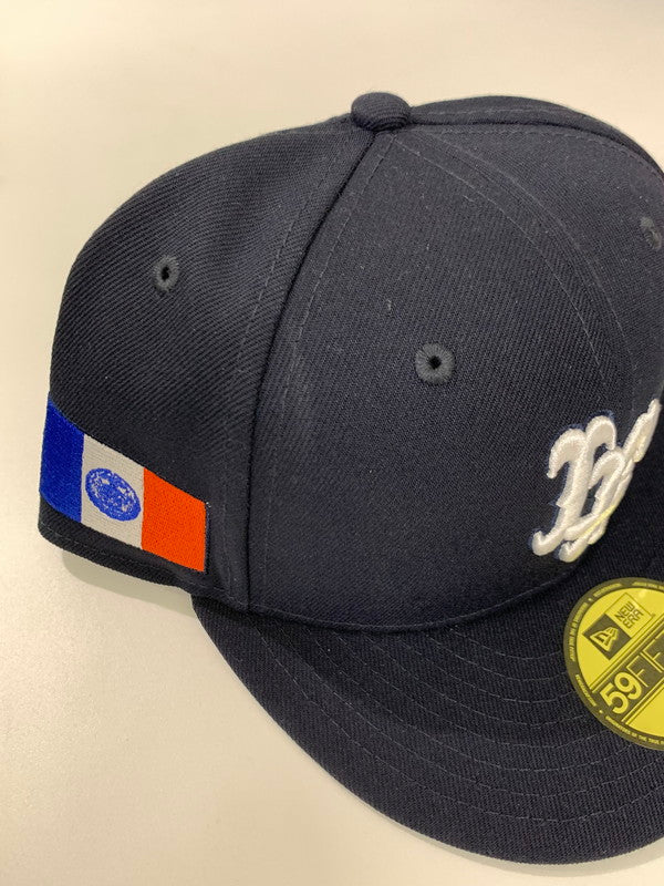 【中古美品】【メンズ】  NEW ERA × LFYT 59FIFTY NY STATE CAP ニューエラ ラファイエット キャップ 帽子 185-240716-yn-22-min サイズ：58.7cm カラー：ネイビー 万代Net店