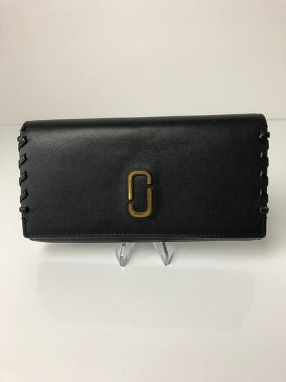 【中古品】【レディース】 MARC JACOBS マークジェイコブス DOUBLE J ダブルJ レザーロングウォレット 長財布 200-260607-SH-19-hon カラー：ブラック 万代Net店
