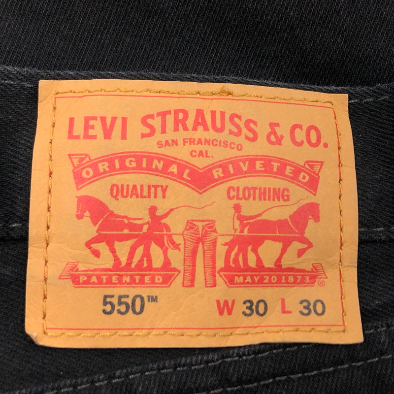 【中古品】【メンズ】 LEVI'S リーバイス 550 RELAXED FIT DENIM PANT 00550-0260 リラックスフィット デニムパンツ ボトムス 156-261015-hn-06-fur サイズ：30×30 カラー：ブラック 万代Net店