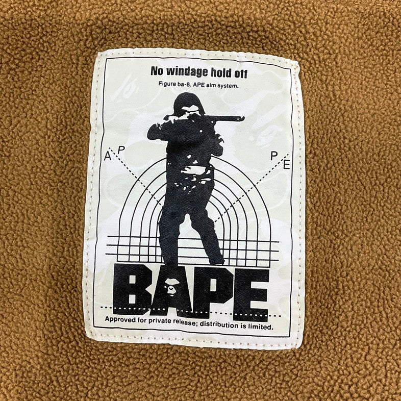 【中古品】【メンズ】 A BATHING APE アベイシングエイプ フリースジャケット 147-260501-SS-05-iwa サイズ：XL カラー：ブラウン 万代Net店
