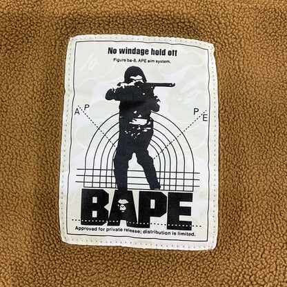 【中古品】【メンズ】 A BATHING APE アベイシングエイプ フリースジャケット 147-260501-SS-05-iwa サイズ：XL カラー：ブラウン 万代Net店