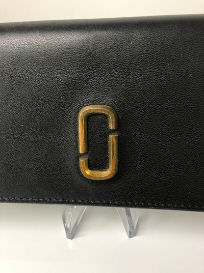 【中古品】【レディース】 MARC JACOBS マークジェイコブス DOUBLE J ダブルJ レザーロングウォレット 長財布 200-260607-SH-19-hon カラー：ブラック 万代Net店
