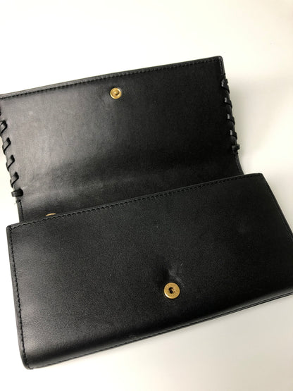【中古品】【レディース】 MARC JACOBS マークジェイコブス DOUBLE J ダブルJ レザーロングウォレット 長財布 200-260607-SH-19-hon カラー：ブラック 万代Net店